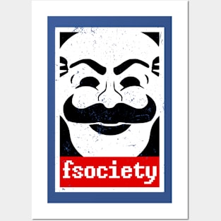 Mr. Robot FSociety Obey Posters and Art